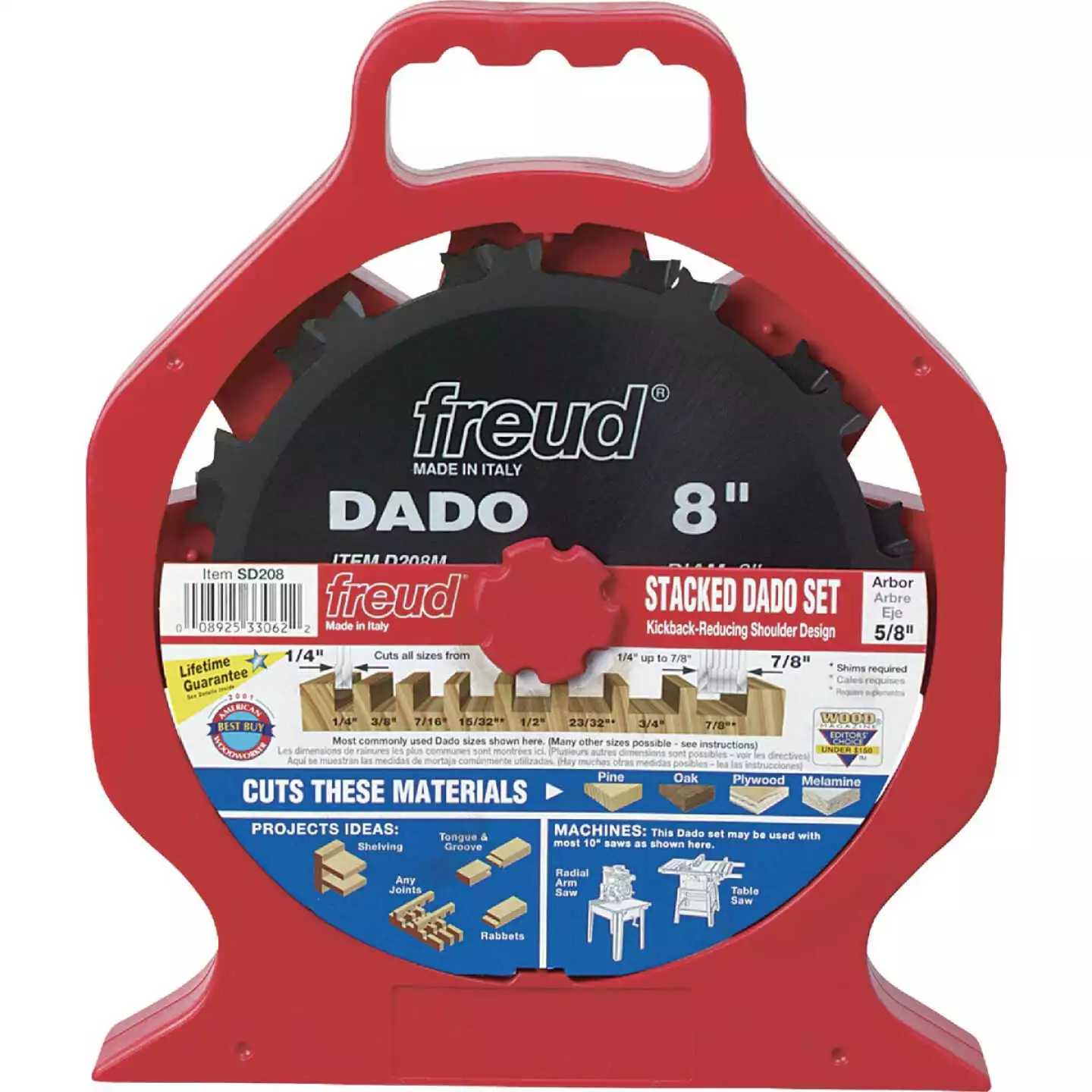 Freud 8 In. Pro Dado Circular Saw Blade Set 4 Freud 8 In. Pro Dado Circular Saw Blade Set - Image 2