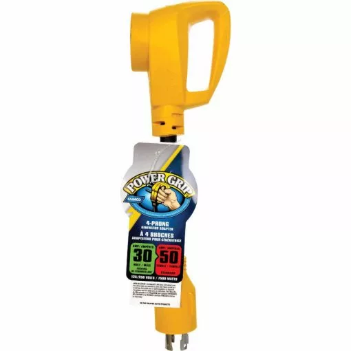 Camco Power Grip 30/50A 4-Prong Dogbone RV Generator Adapter -Home renovation store ItemImage 570627 q5webo 89mjrk e2yn0n