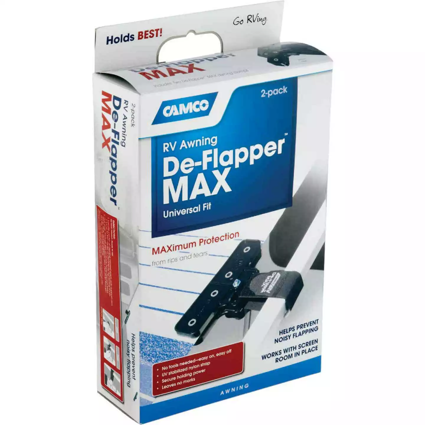 Camco Plastic RV De-Flapper Awning Strap, (2-Pack) 4 Camco Plastic RV De-Flapper Awning Strap, (2-Pack) - Image 2