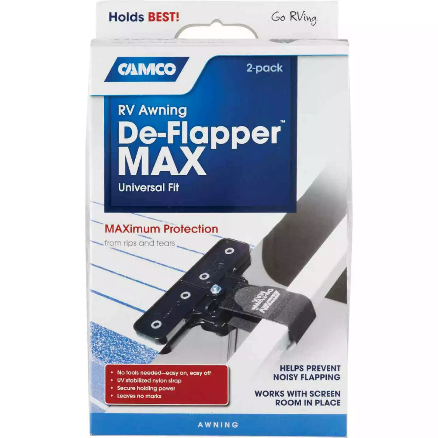 Camco Plastic RV De-Flapper Awning Strap, (2-Pack) 6 Camco Plastic RV De-Flapper Awning Strap, (2-Pack) - Image 4