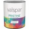 Valspar Pristine 100% Acrylic Paint & Primer Satin Interior Wall Paint, White, 1 Qt. -Home renovation store ItemImage 771117 q5wzph bmnpsg frq1i6