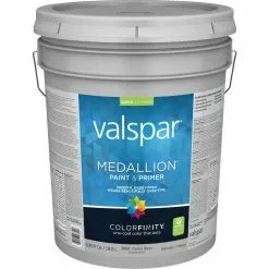 Valspar Medallion 100% Acrylic Paint & Primer Satin Interior Wall Paint, Pastel Base, 5 Gal.