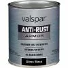 Valspar Anti-Rust Oil-Based Gloss Armor Rust Control Enamel, Black, 1 Qt. -Home renovation store ItemImage 776080 q5x1uf 3jeodc e07f12