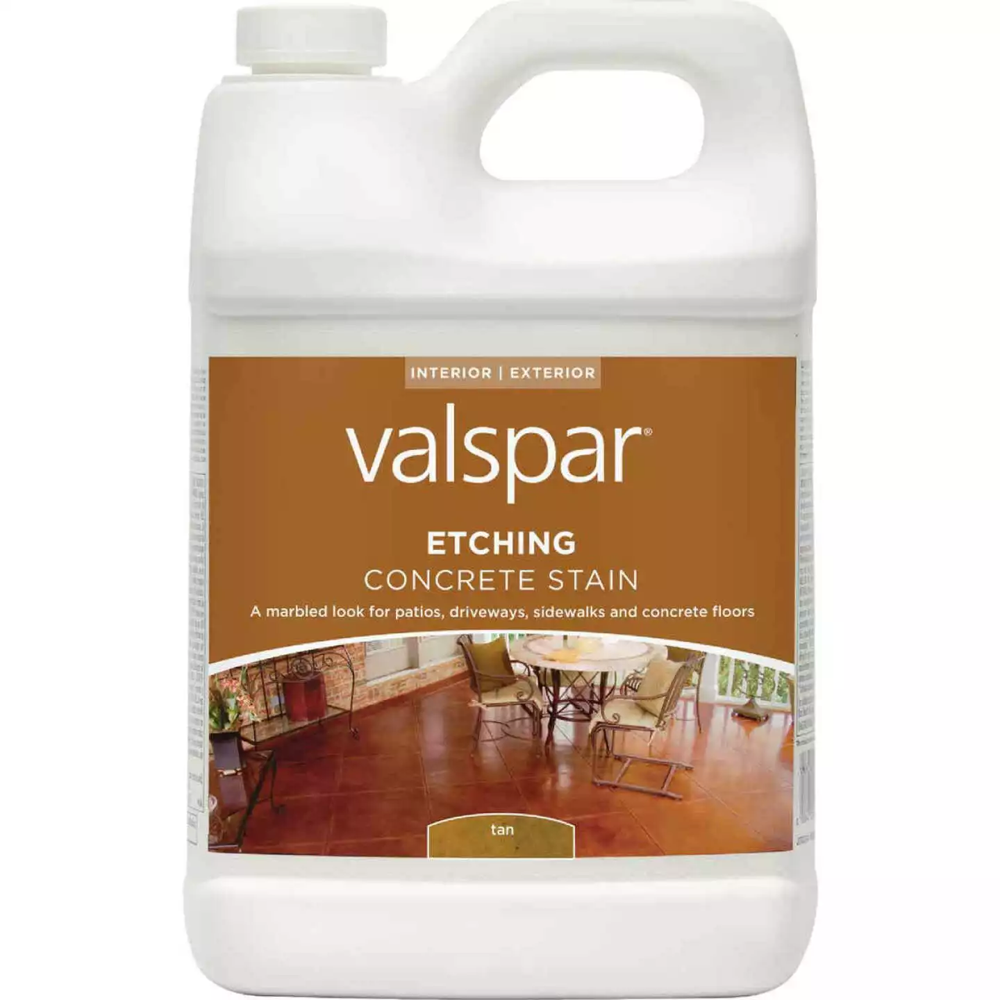 Valspar Interior/Exterior Tan Concrete Stain, 1 Gal. 3 Valspar Interior/Exterior Tan Concrete Stain, 1 Gal.