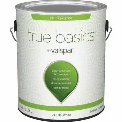 True Basics By Valspar Satin Exterior House Paint, 1 Gal., White