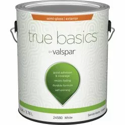True Basics By Valspar Semi-Gloss Exterior House Paint, 1 Gal., White