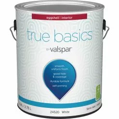 True Basics By Valspar Eggshell Interior Wall Paint, 1 Gal., White