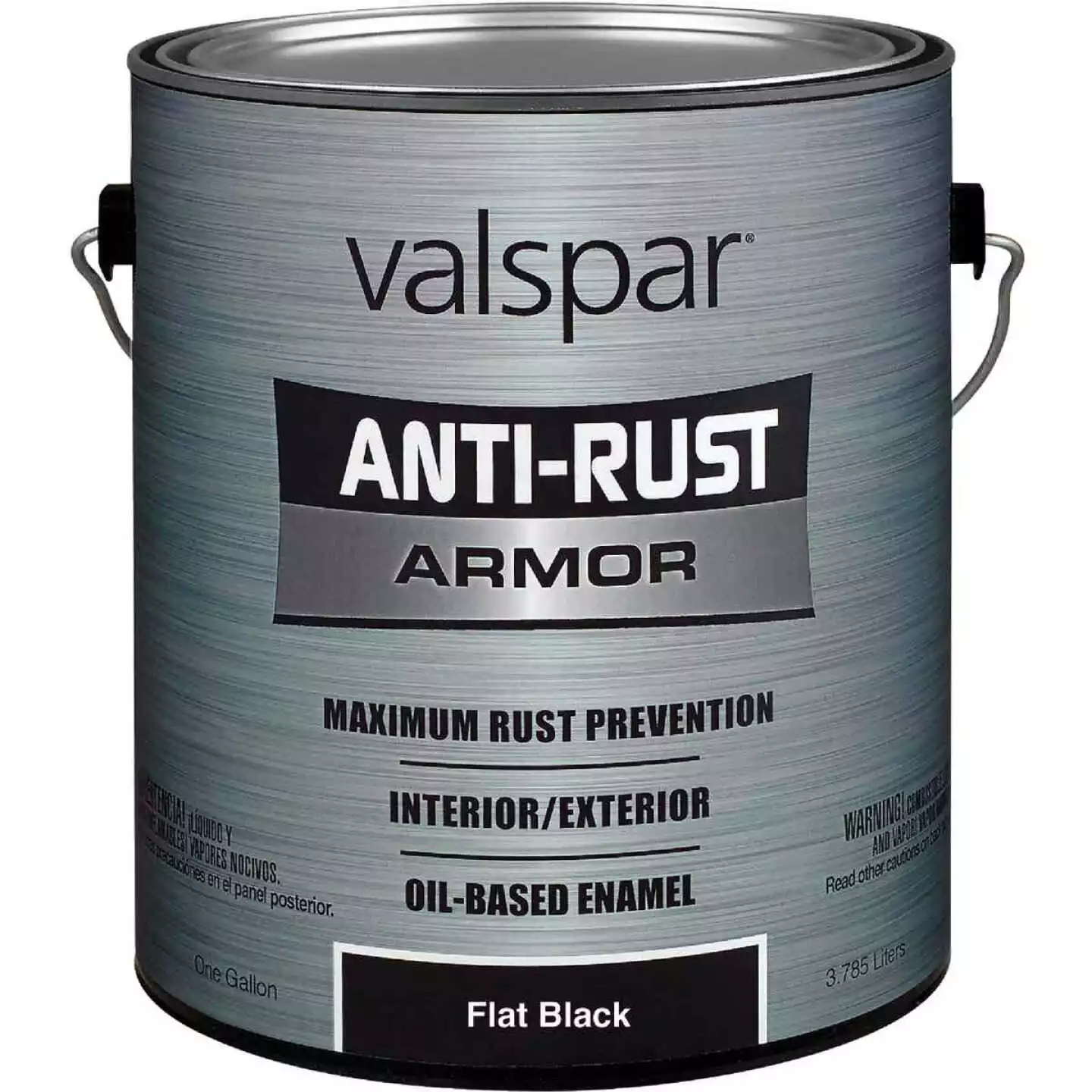 Valspar Anti-Rust Oil-Based Flat Armor Rust Control Enamel, Black, 1 Gal. 3 Valspar Anti-Rust Oil-Based Flat Armor Rust Control Enamel, Black, 1 Gal.