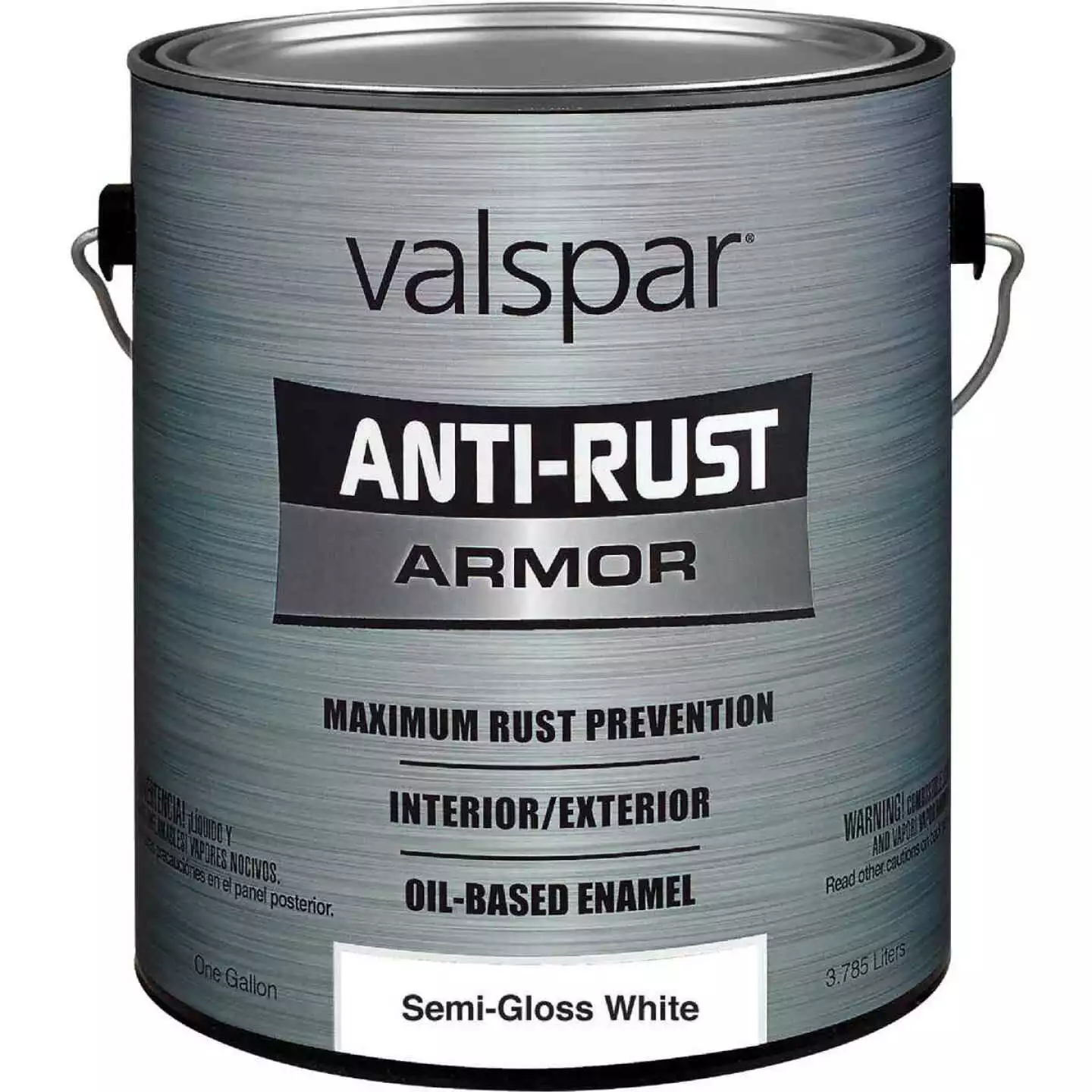 Valspar Anti-Rust Oil-Based Semi-Gloss Armor Rust Control Enamel, White, 1 Gal. 3 Valspar Anti-Rust Oil-Based Semi-Gloss Armor Rust Control Enamel, White, 1 Gal.
