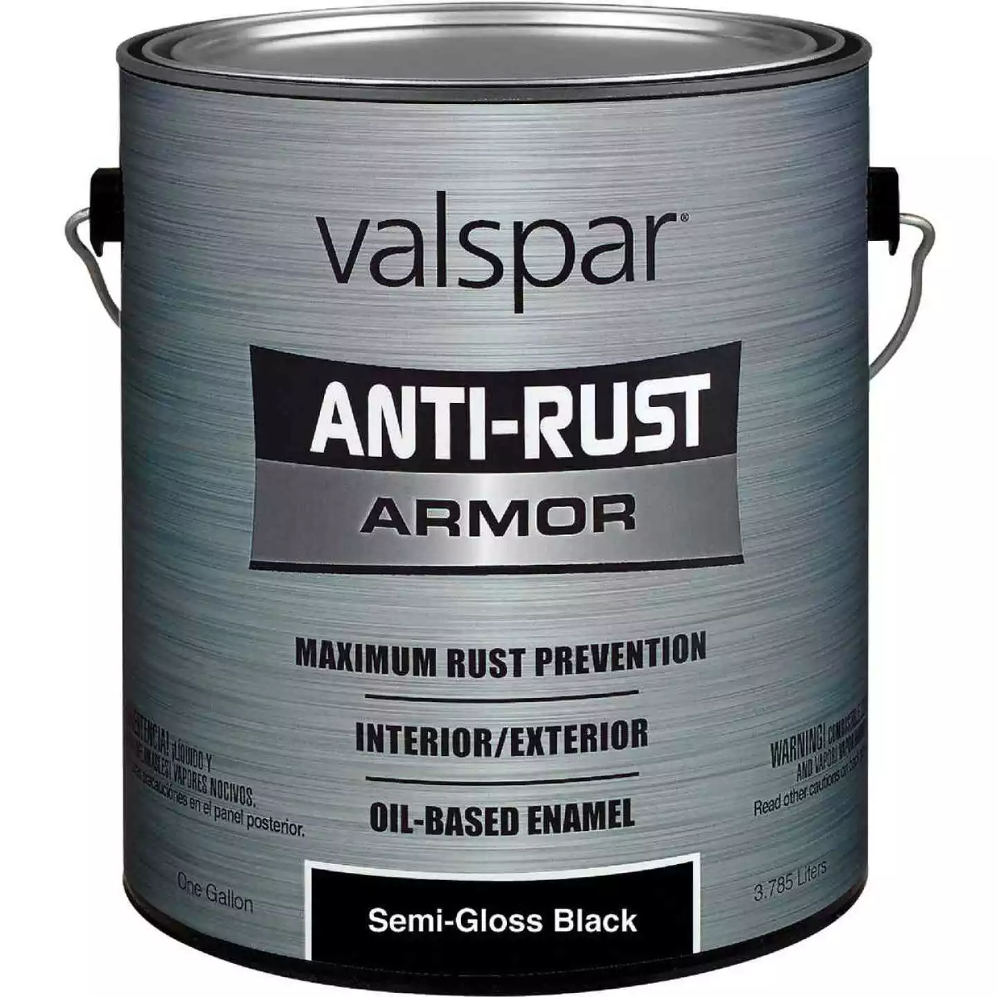 Valspar Anti-Rust Oil-Based Semi-Gloss Armor Rust Control Enamel, Black, 1 Gal. 3 Valspar Anti-Rust Oil-Based Semi-Gloss Armor Rust Control Enamel, Black, 1 Gal.