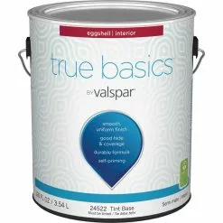 True Basics By Valspar Eggshell Interior Wall Paint, 1 Gal., Tint Base