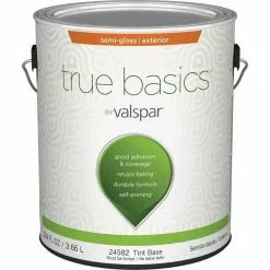 True Basics By Valspar Semi-Gloss Exterior House Paint, 1 Gal., Tint Base